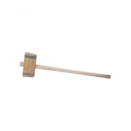 Gartenhammer quadratisch, mit Stiel 90 cm.