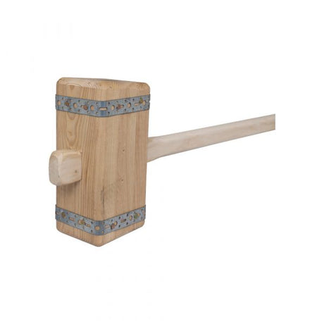Gartenhammer quadratisch, mit Stiel 90 cm.