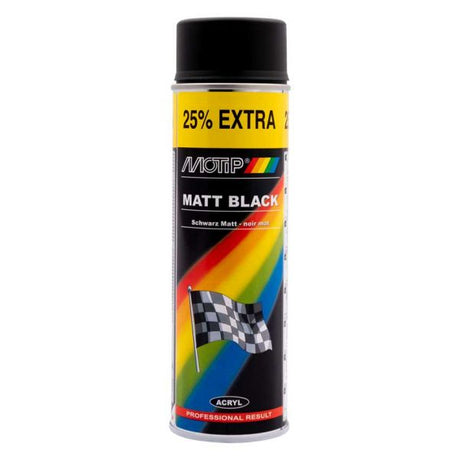 Spray Lack Motip Matte Black (500 ml)