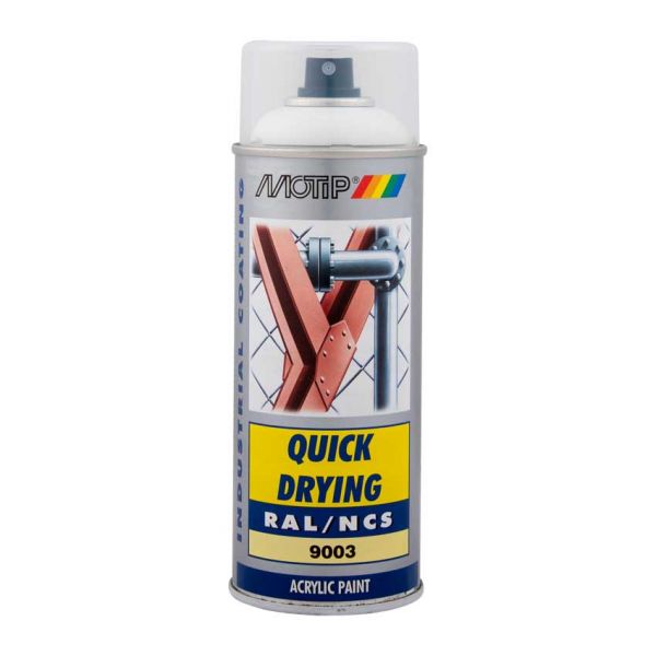 Motip Industrie RAL9003 400ml.