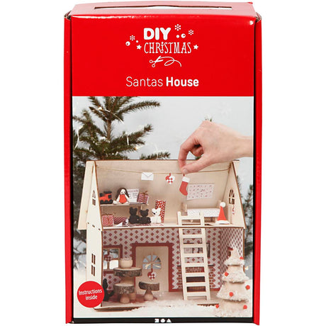 Kreatives Firmenhobby stellt das Haus des Weihnachtsmanns ein