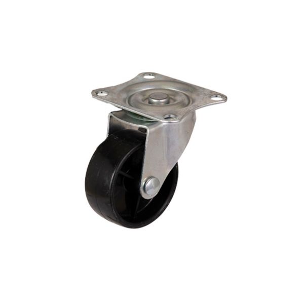 Anhängergetriebe 4 x Schwenkrad 50 mm. schwarz