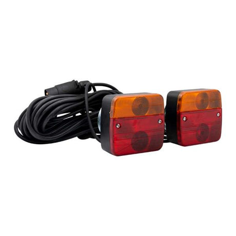 Trailereck-Beleuchtung 12 Mtr 7-Polig + Magnet