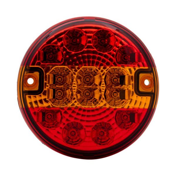 Anhänger-Getriebe-Rücklicht 140 mm. flach geführt