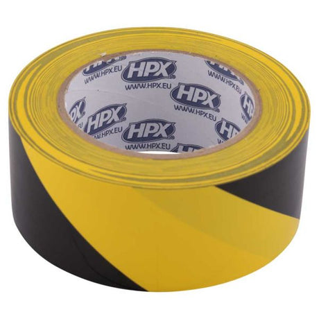 Hpx Products selbstklebendes Absperrband gelb schwarz 50 mm x 33 m