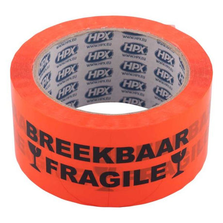 Hpx-Produkte Klebeband zerbrechlich orange 5 cm 66 m
