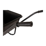 Schubkarre, schwarzer Kunststoffbehälter, 85 Liter, HQ, auslaufsicher