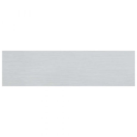 Aluminiumplatte ohne Aufdruck - 165x44 mm selbstklebend.