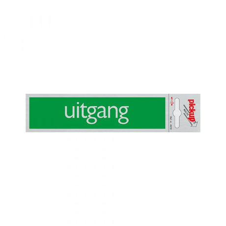 Aluminium-Rettungszeichen – 165 x 44 mm, selbstklebend.