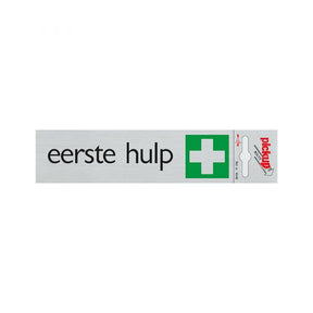 Aluminium-Erste-Hilfe-Schild - 165x44 mm selbstklebend.