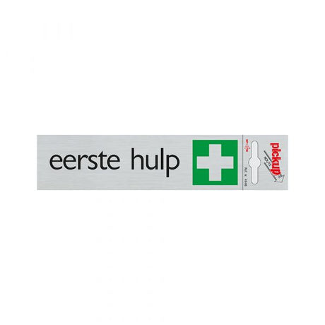 Aluminium-Erste-Hilfe-Schild - 165x44 mm selbstklebend.