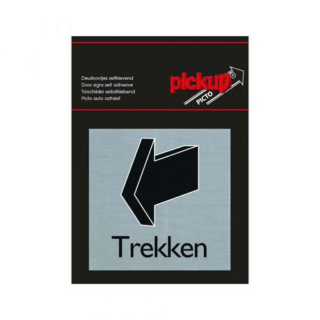 Aluminium-Zugbrett - 80x80 mm selbstklebend.
