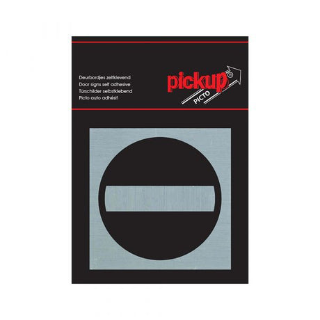 Aluminium-Eintrittsverbotsschild - 80x80 mm selbstklebend.
