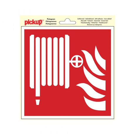 Aufkleber für Feuerwehrschläuche – 200 x 200 mm.
