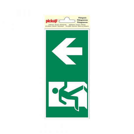 Notausgangsaufkleber geradeaus - 100x200 mm.