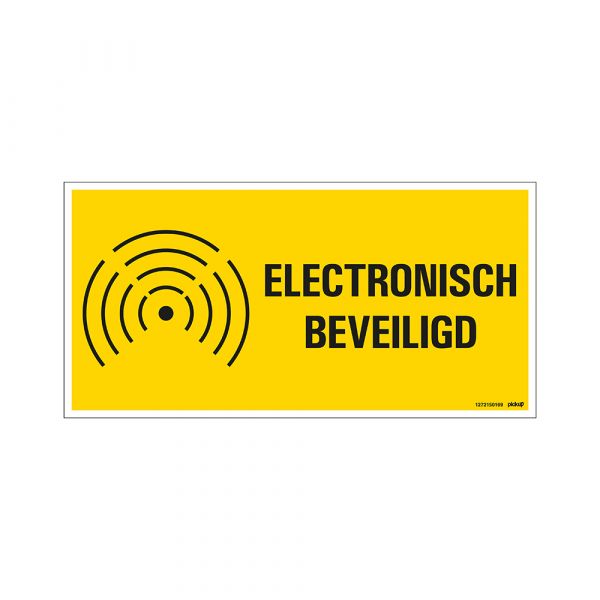 Elektronisch gesichertes Schild - 150x300 mm.