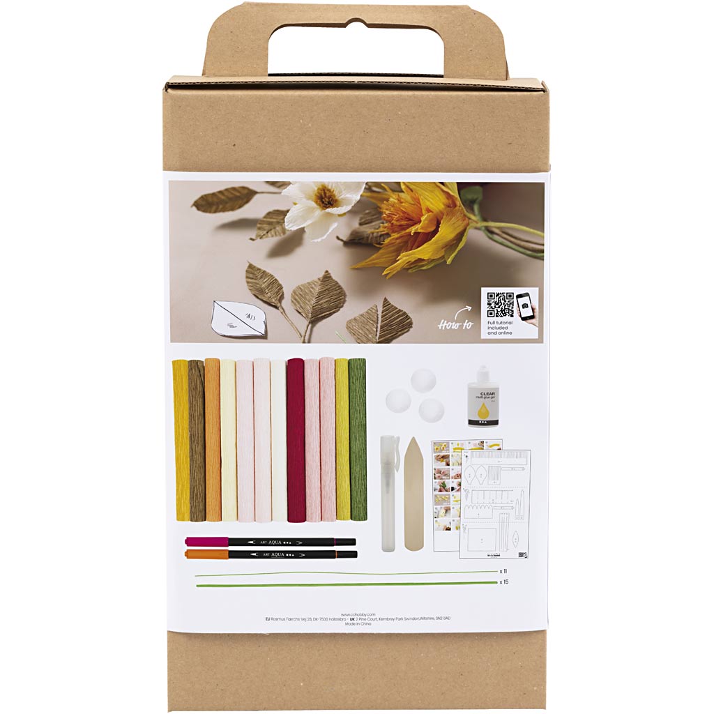Kreativfirma Hobbyset Crepe Paper Flowers Bouquet
