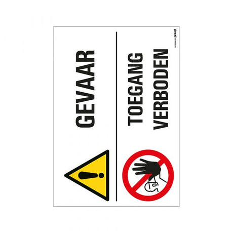 Schild „Zugangsgefahr verboten“ – 230 x 330 mm.