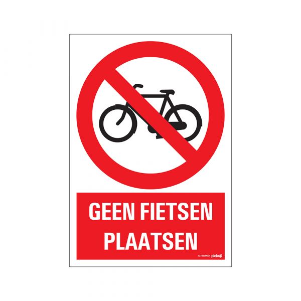 Fahrradverbotsschild - 230x330 mm.