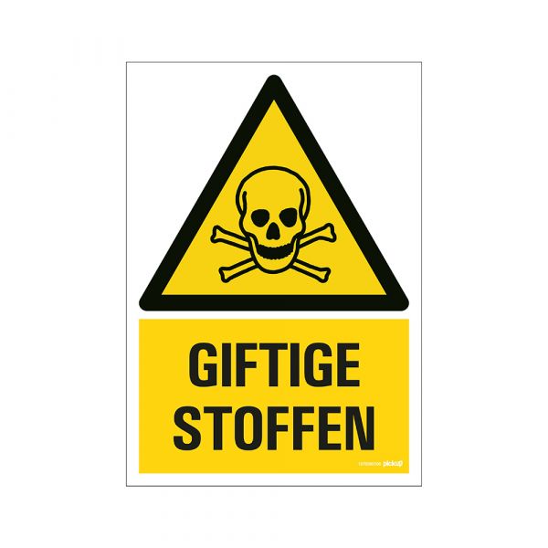 Giftstoffschild - 230x330 mm.