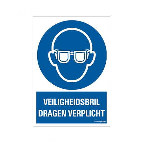 Schutzbrillen-Pflichtschild – 230 x 330 mm.