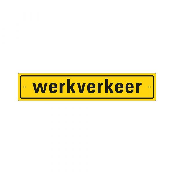 Arbeitsverkehrsschild inkl. Saugnäpfe – Reflexionsklasse 80 x 400 mm.