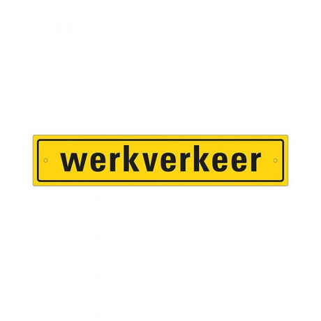 Arbeitsverkehrsschild inkl. Saugnäpfe – Reflexionsklasse 80 x 400 mm.