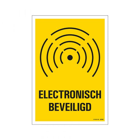 Elektronisch gesichertes Schild - 230x330 mm.