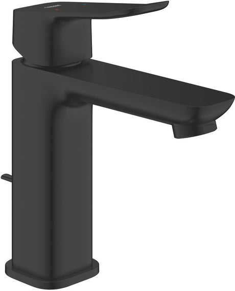 Grohe Dice Waschtischmischer – M-Größe – wassersparend – inklusive Ablaufgarnitur – mattschwarz
