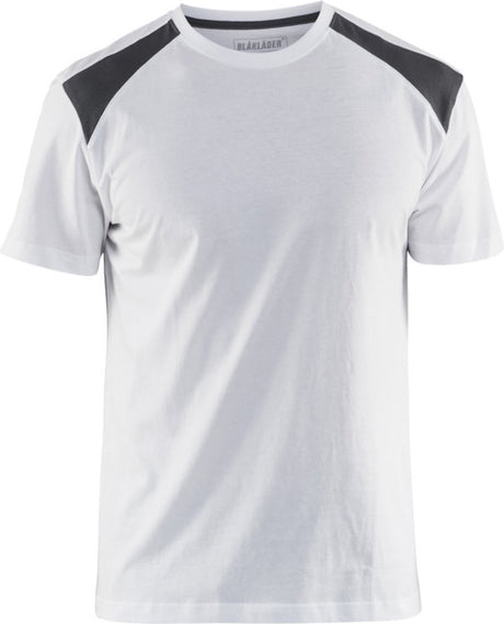 Blåkläder blaklader t-shirt bi-colour 3379-1042 - wit donkergrijs - xl