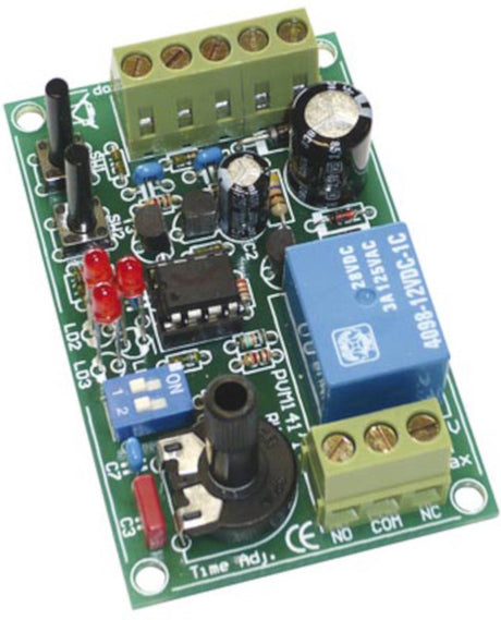 Velleman start-stop timer regelbaar 70 x 45 mm 12v groen