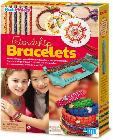 4m Basteln – Basteln Sie Ihre eigenen Freundschaftsbänder – Kreatives Spielzeug – Hobbypaket – Kindermacher – 5+