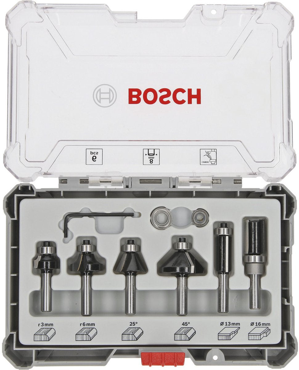 Bosch Lacefreesset 6-teilig, 8 mm