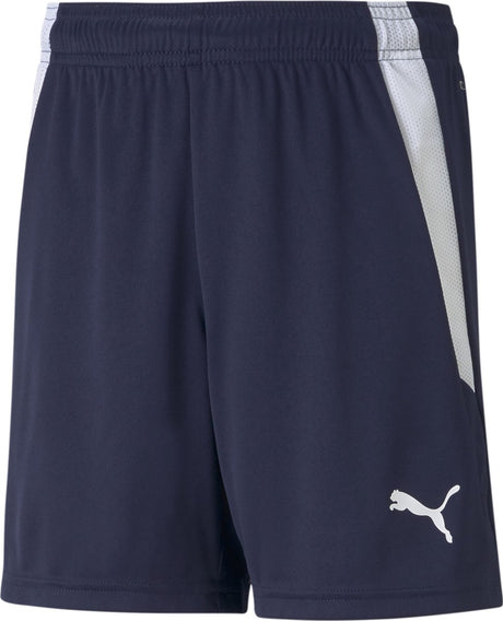 Puma Teamliga Shorts Jr Unisex-Sporthose – Peacoat – Weiß