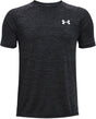 Under Armour UA Tech 2.0 SS-BLK Jungen-Sportshirt – Schwarz – Weiß