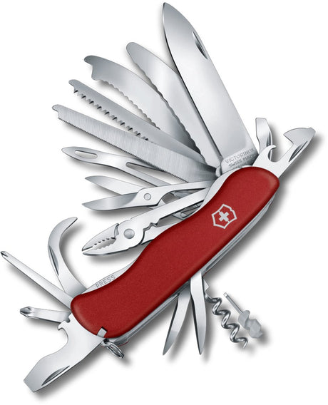 Victorinox Work Champ XL Rotes Schweizer Taschenmesser - 31 Funktionen - Rot