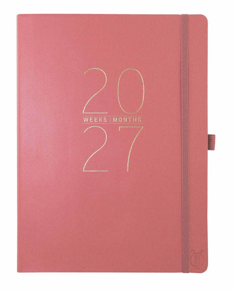 Agenda 2027 volwassenen – a4 a5 18-maanden agenda – classic mauve agenda l 2026-2027 – weekplanner