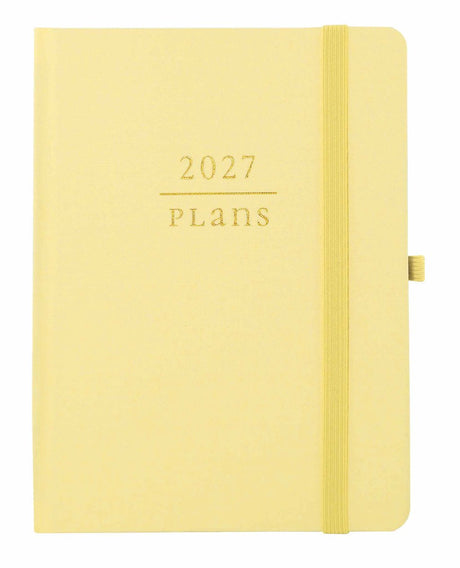 Agenda 2027 volwassenen – a5 18-maanden agenda – butter agenda s 2026-2027 – weekplanner – met luxe stoffen kaft