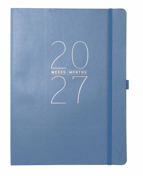 Agenda 2027 volwassenen – a4 a5 18-maanden agenda – classic blue agenda l 2026-2027 – weekplanner