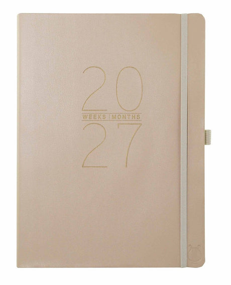 Agenda 2027 volwassenen – a4 a5 18-maanden agenda – classic grey agenda l 2026-2027 – weekplanner
