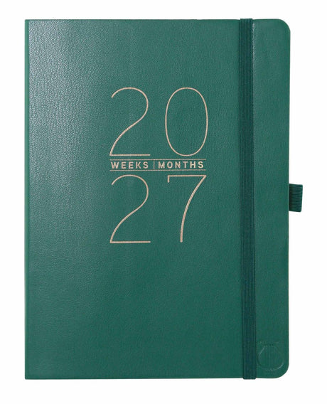Agenda 2027 volwassenen – a5 18-maanden agenda – classic green agenda s 2026-2027 – weekplanner