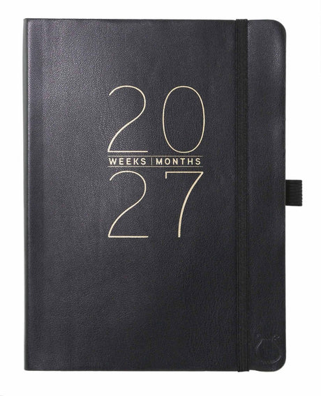Agenda 2027 volwassenen – a5 18-maanden agenda – classic black agenda s 2026-2027 – weekplanner