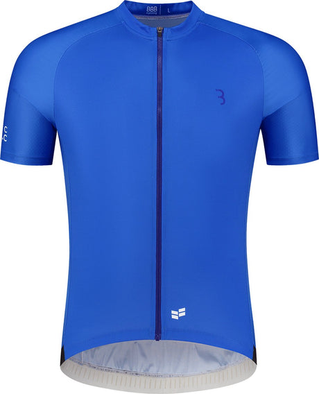 Bbb Cycling ComfortFit R – nachhaltiges Radsport-Shirt Herren Kurzarm – 15–25 °C – atmungsaktives MTB- und Radsport-Shirt – 3 Rückentaschen – Blau XL