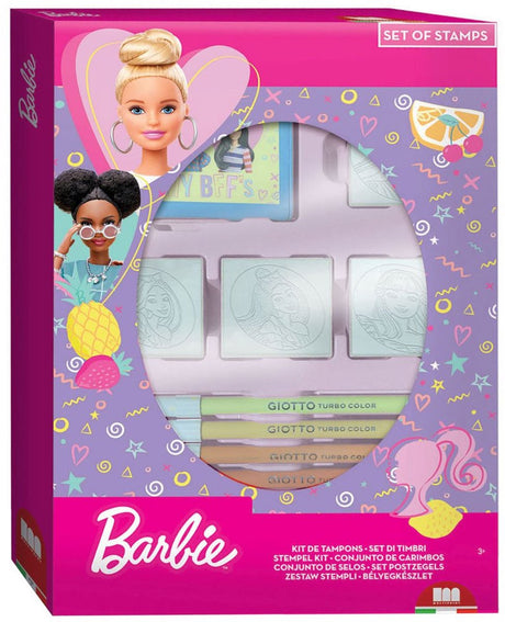 Multiprint Barbie Stamp Set mit 4 Briefmarken