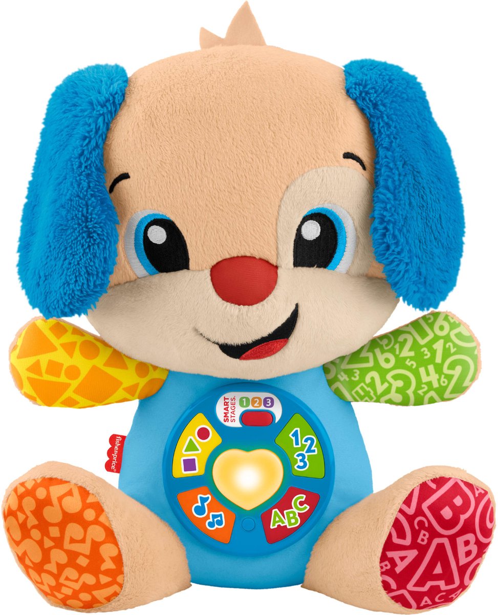 Lernspaßiges, mitwachsendes Welpenspielzeug von Fisher-Price – musikalisches Kuscheltier
