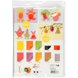 Creativ Company DIY-Schneidepaket, kräftige Farben, 1 Box