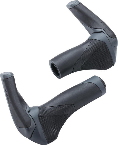 Bbb Cycling Ergonomische Lenkergriffe Fahrrad-Ergostyle-Set – Lenkergriffe und Bar-Ends geeignet für Rotationsbeschleuniger – Fahrrad-Schaltgriffe – Schwarz Grau – 92 mm 133 mm – bhg-88