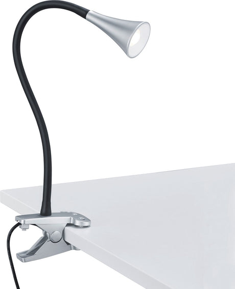 Rl Live Your Light Reality Viper - Klemmleuchte - Titan - inkl. 1x smd 3w - Schnurschalter - flexibel - Klemmlampe
