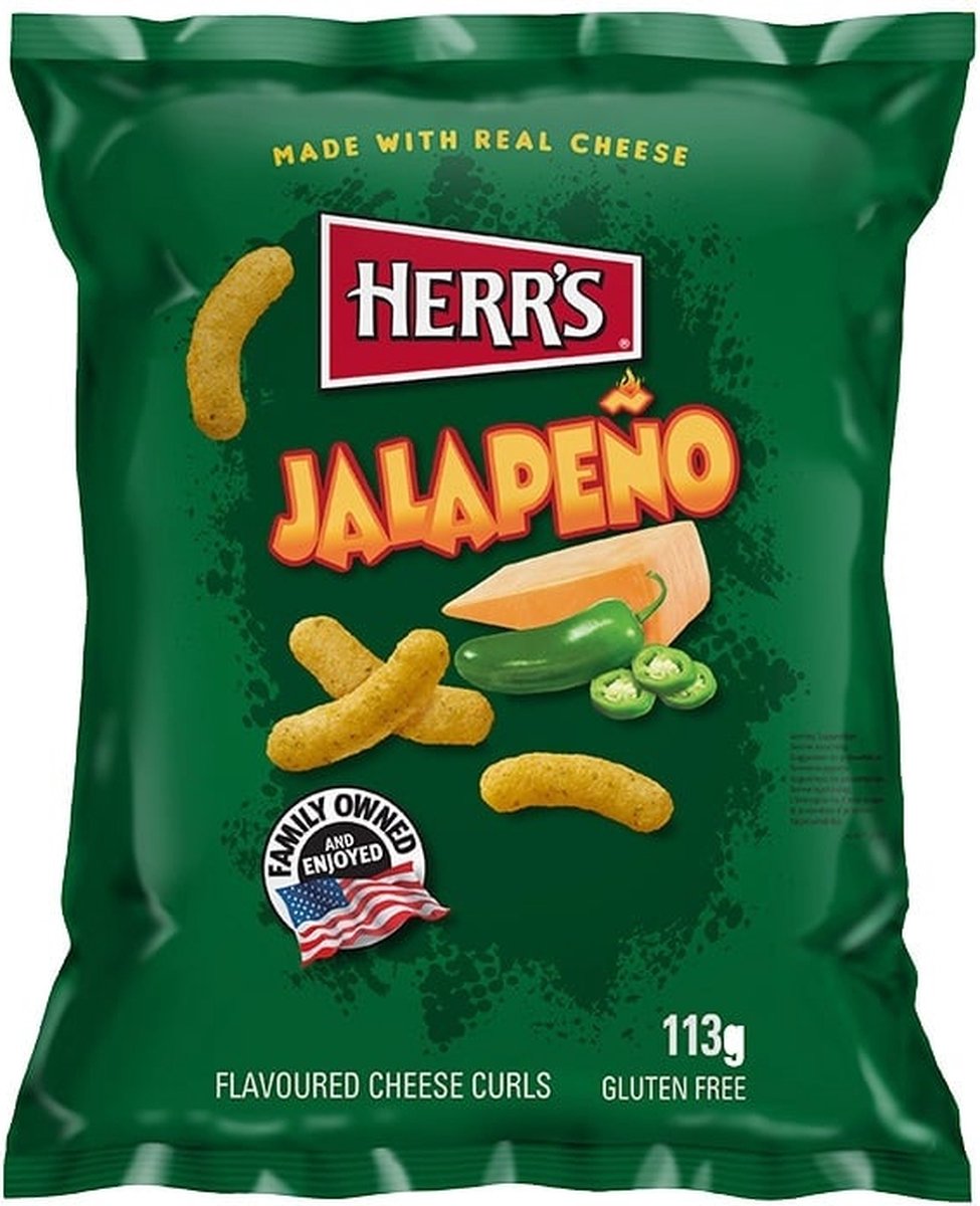 Herr's jalapeno curls 113gr 12x