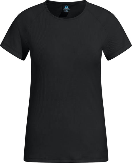 Odlo Active Light Baselayer-Shirt mit Rundhalsausschnitt und kurzen Ärmeln – Damen – Schwarz – M